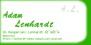 adam lenhardt business card